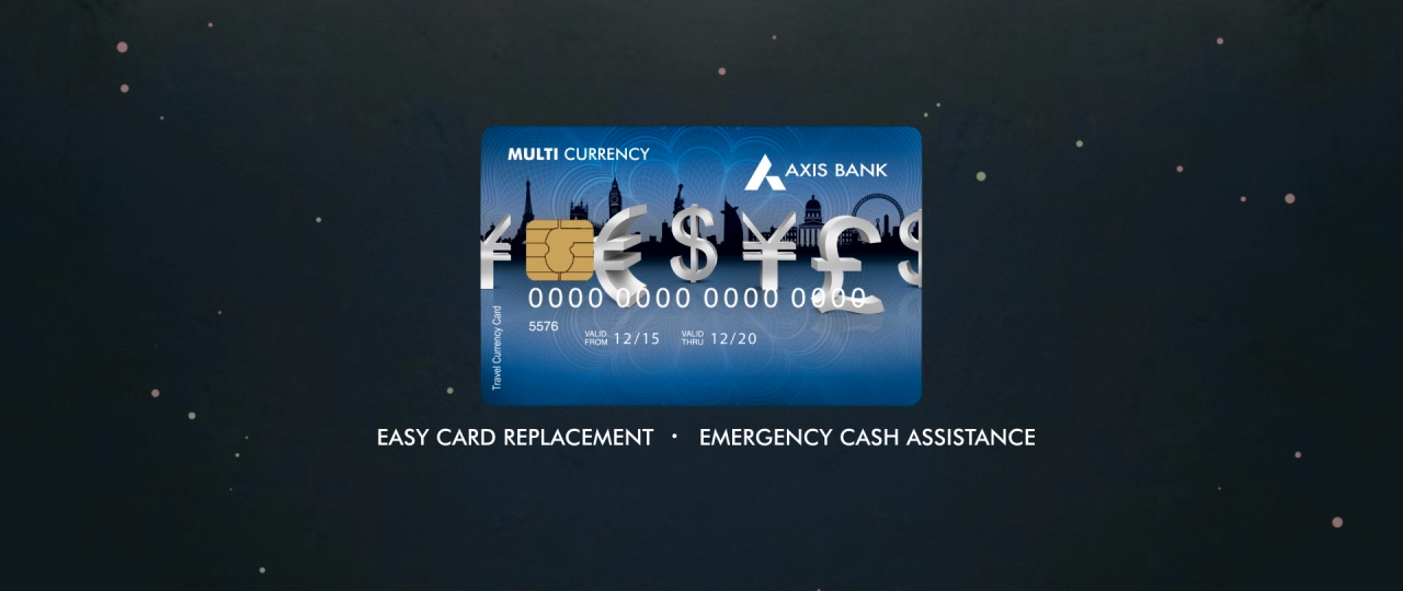 Axis multi currency forex card